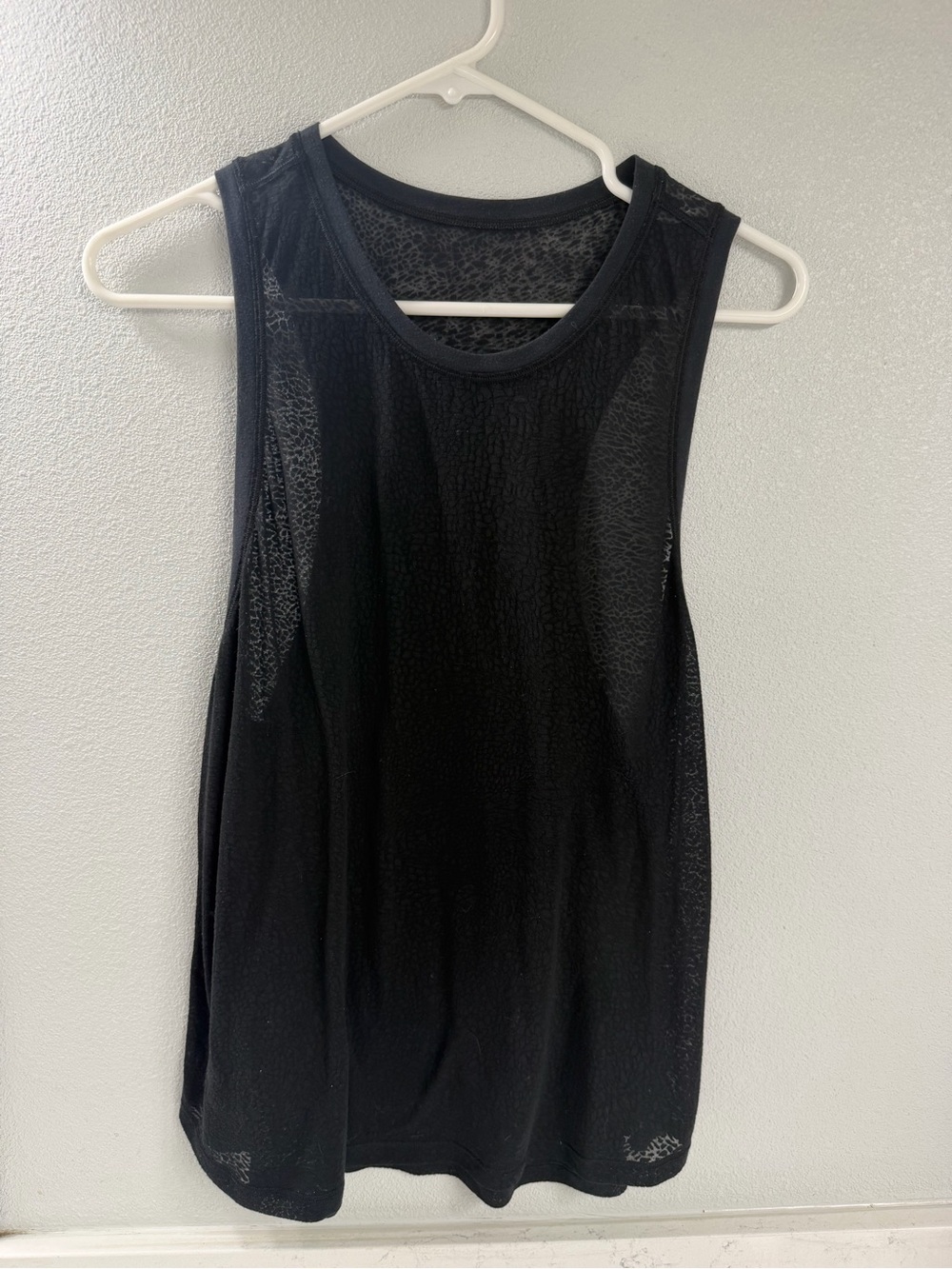 lululemon athletica Black Mesh Muscle Tank